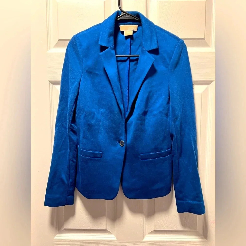 Michael Kors Blue Blazer Button Size 6 Petite